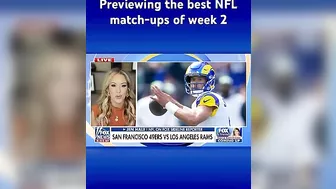 NFL sideline reporter previews, makes predictions for the top games of week 2 #shorts