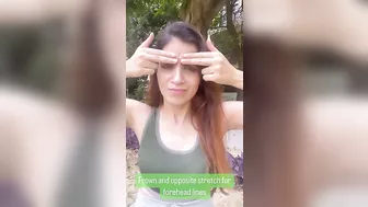 Reduce Forehead Lines With Yoga! #faceyoga #yoga #youtubeshorts#yogaforbeginners#easyyoga#fittak