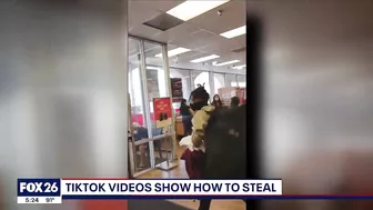 TikTok videos showing people how to steal