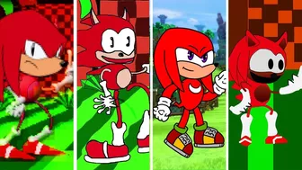 Kick.exe, but Knuckles & Sonic All Versions Compilation