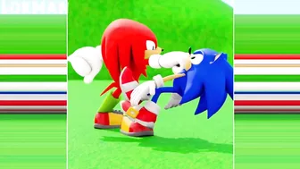 Kick.exe, but Knuckles & Sonic All Versions Compilation