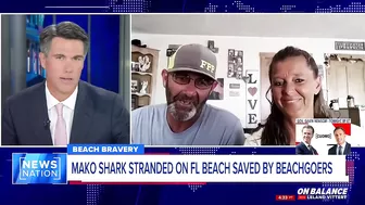 ‘We had to do what we had to do’: Beachgoers save stranded shark on Florida beach | On Balance