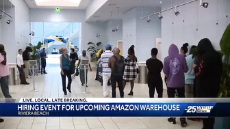 Job fair sees locals line up for Amazon's new Riviera Beach Facility