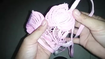 Micro Tiny Bikini Try on Haul Pink Panty #tryonhaul #pantybikini #Microtinyonhaul