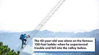 Tourist plummets 300 feet to his death after crossing ladder on Instagram-popular mountain