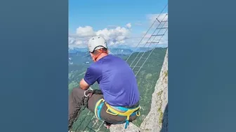 Tourist plummets 300 feet to his death after crossing ladder on Instagram-popular mountain #shorts