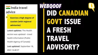 Fact-check | Misleading Reports on Canada's Travel Advisory to India Go Viral Amid Row