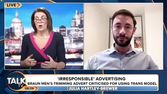 “Not Some Harmless Fad!” | Julia Hartley-Brewer FUMES At Beard Trimmer Advert Using TRANS Model