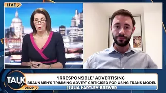 “Not Some Harmless Fad!” | Julia Hartley-Brewer FUMES At Beard Trimmer Advert Using TRANS Model