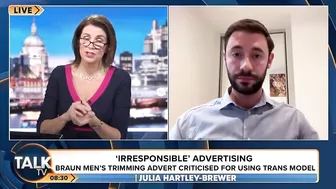 “Not Some Harmless Fad!” | Julia Hartley-Brewer FUMES At Beard Trimmer Advert Using TRANS Model