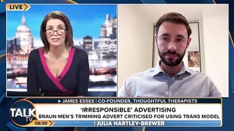 “Not Some Harmless Fad!” | Julia Hartley-Brewer FUMES At Beard Trimmer Advert Using TRANS Model