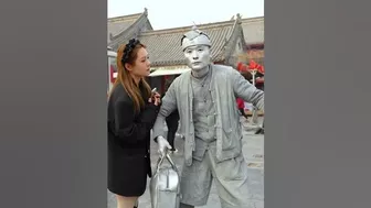 Silver​man Sculpture Funny , Silver Man Ah Shao Funny , part 3208