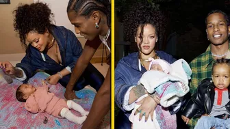 Rihanna and A$AP Rocky Share First Photos of Baby Son Riot Rose With big brother RZA