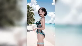 4K | ai girl | ai lookbook | ai bikini????난 여름이 좋다! 비키니가 좋다. 해변의 비키니~