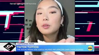 Influencer pays for college with TikTok earnings | GMA