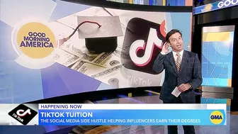 Influencer pays for college with TikTok earnings | GMA