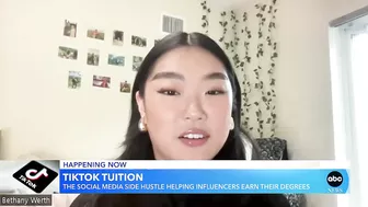 Influencer pays for college with TikTok earnings | GMA