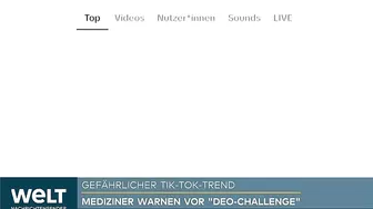 TIKTOK: Atemlähmung, Herzversagen! Neue Deo-Challenge lebensgefährlich - nun reagiert die Plattform