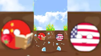 USA has punished China / compilation countryballs