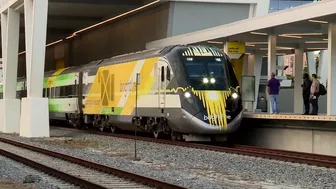 Brightline passengers hop aboard train for weekend travel to Orlando