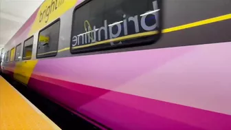 Brightline passengers hop aboard train for weekend travel to Orlando