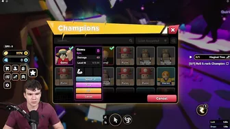 How To ROLL AN S TIER CHAMPION In Roblox Anime Champions Simulator!