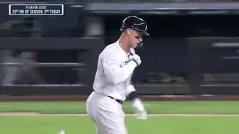 Aaron Judge clobbers THREE homers in one game!