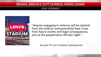 Violent brawl breaks out in crowd of 49ers-Giants game at Levi's