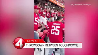 Violent brawl breaks out in crowd of 49ers-Giants game at Levi's