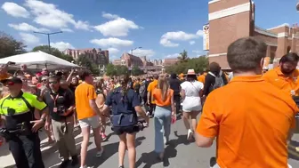 See the Vol Walk ahead of Tennessee's game against UTSA in Neyland Stadium