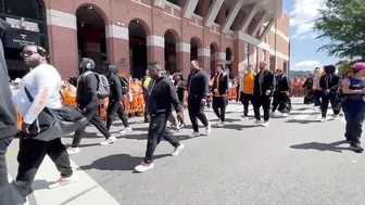 See the Vol Walk ahead of Tennessee's game against UTSA in Neyland Stadium