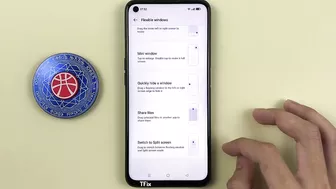 Floating window, flexible window on Realme 9i Android 12