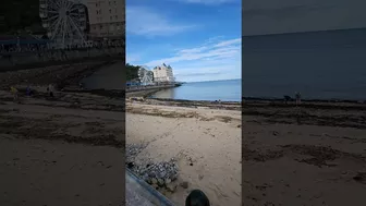 beach sun, sea, and sand too cold for bikinis ???? in September in Wales