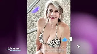 Older Women In Bikinis And Swimsuits | Attractive Granny Over 60