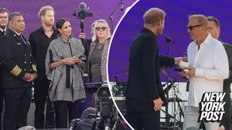 Harry and Meghan are the poorest celebs in this star-packed photo from Kevin Costner’s fundraiser