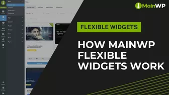 How MainWP Flexible Widgets work