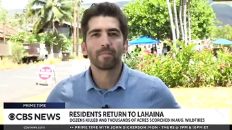 Lahaina residents return home after wildfires