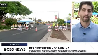 Lahaina residents return home after wildfires