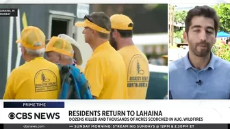 Lahaina residents return home after wildfires