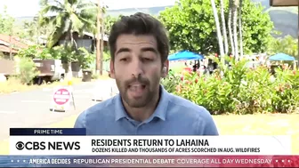 Lahaina residents return home after wildfires