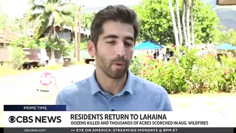 Lahaina residents return home after wildfires