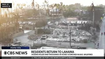 Lahaina residents return home after wildfires