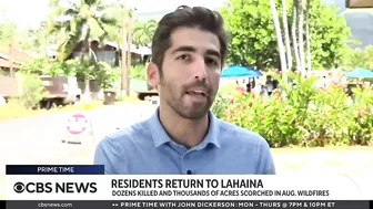 Lahaina residents return home after wildfires