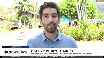 Lahaina residents return home after wildfires