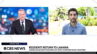 Lahaina residents return home after wildfires