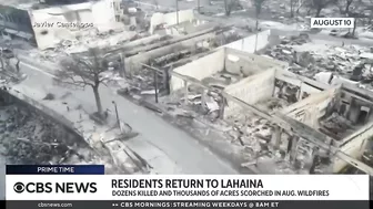 Lahaina residents return home after wildfires