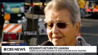 Lahaina residents return home after wildfires