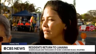 Lahaina residents return home after wildfires