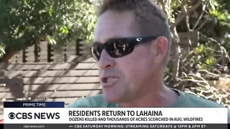 Lahaina residents return home after wildfires