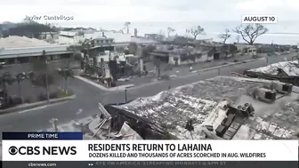 Lahaina residents return home after wildfires